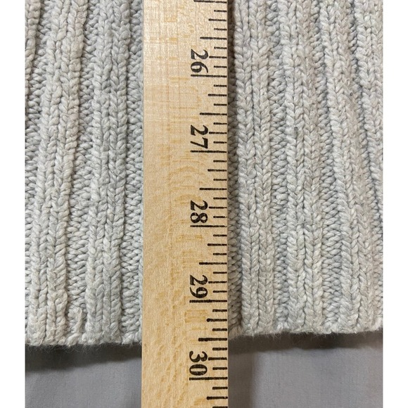 Lucky Brand Womens Small Cream Wool Blend Double Breasted Shawl Cardigan Sweater - Picture 14 of 16